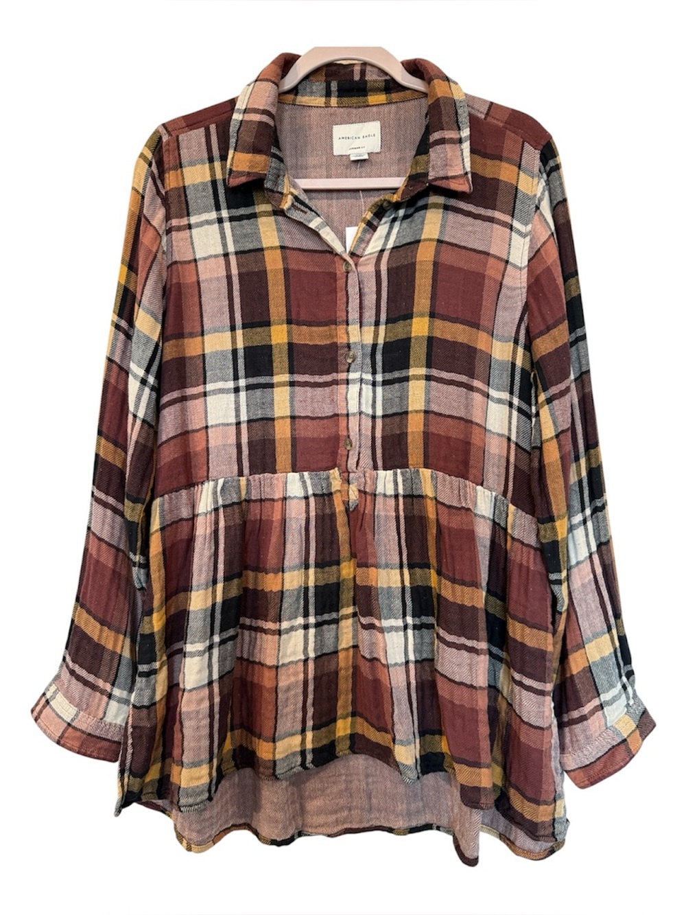 American Eagle Outfitters Button-Up Tunic